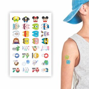 160 Tatuagem Infantil Temporária Dentes | Kit Festa 32-050 - Oferta na Shopee