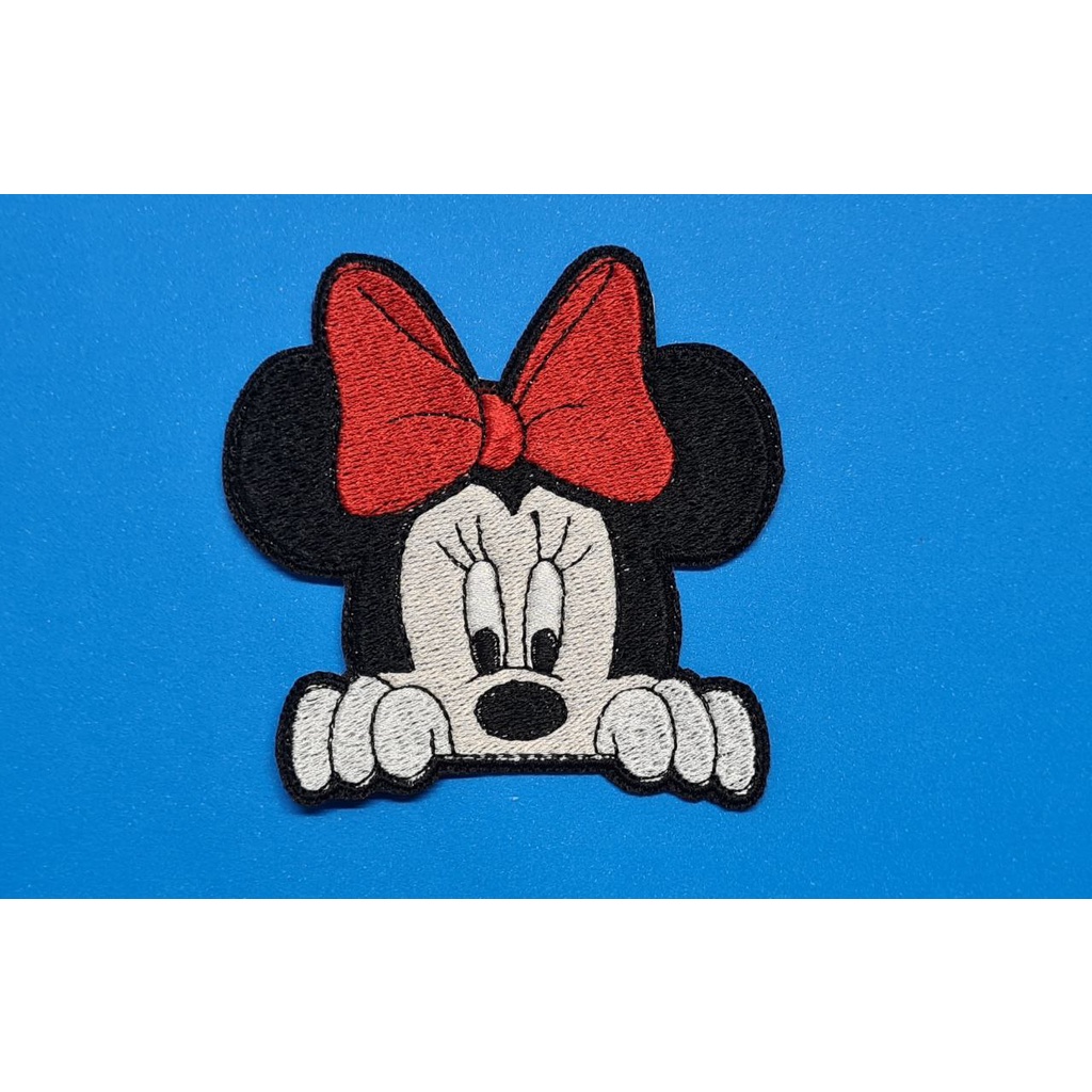 Patch Aplique Bordado Minnie - 8cm x 8,5cm Patch Aplique Bordado Minnie - 8cm x 8