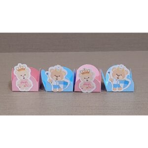 50 ou 100 Forminha Docinho Personalizada - Chá Revelação Azul e Rosa ou Verde e Lilás - Oferta na Shopee