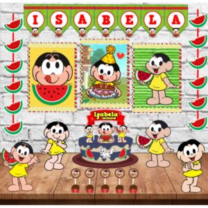 Kit Só Um Bolinho Decoração Festa em Casa Tema Magali - Oferta na Shopee