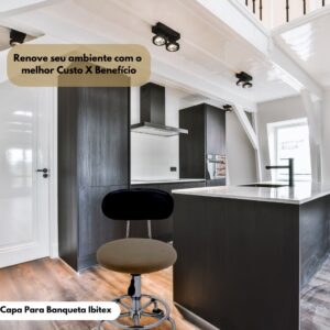 02 Capas Para Banqueta De Cozinha E Consultorio Redonda De Malha Gel Resistente - Oferta na Shopee