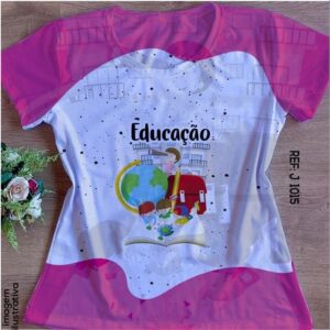Tshirt Blusa Feminina Camiseta Camisa Educação Professora - Oferta na Shopee