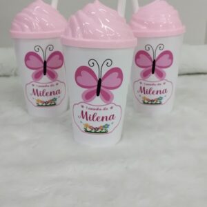 Kit 20 Copo 300ml Personalizado Twister com Tampa Chantilly - Oferta na Shopee