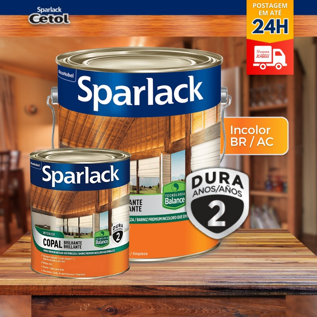 Verniz Brilhante Copal Balance Base Água Incolor – SPARLACK Verniz Brilhante Copal Balance Base Água Incolor – SPARLACK