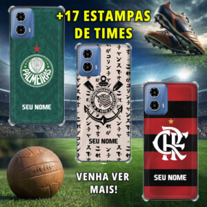 Capa Capinha para Motorola Moto G34 - Times Brasileiros - Oferta na Shopee