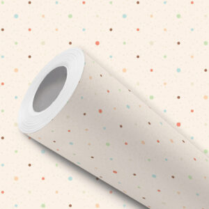 Papel de Parede Adesivo Bege Poá Bolinha Colorida Fácil Instalação - Oferta na Shopee