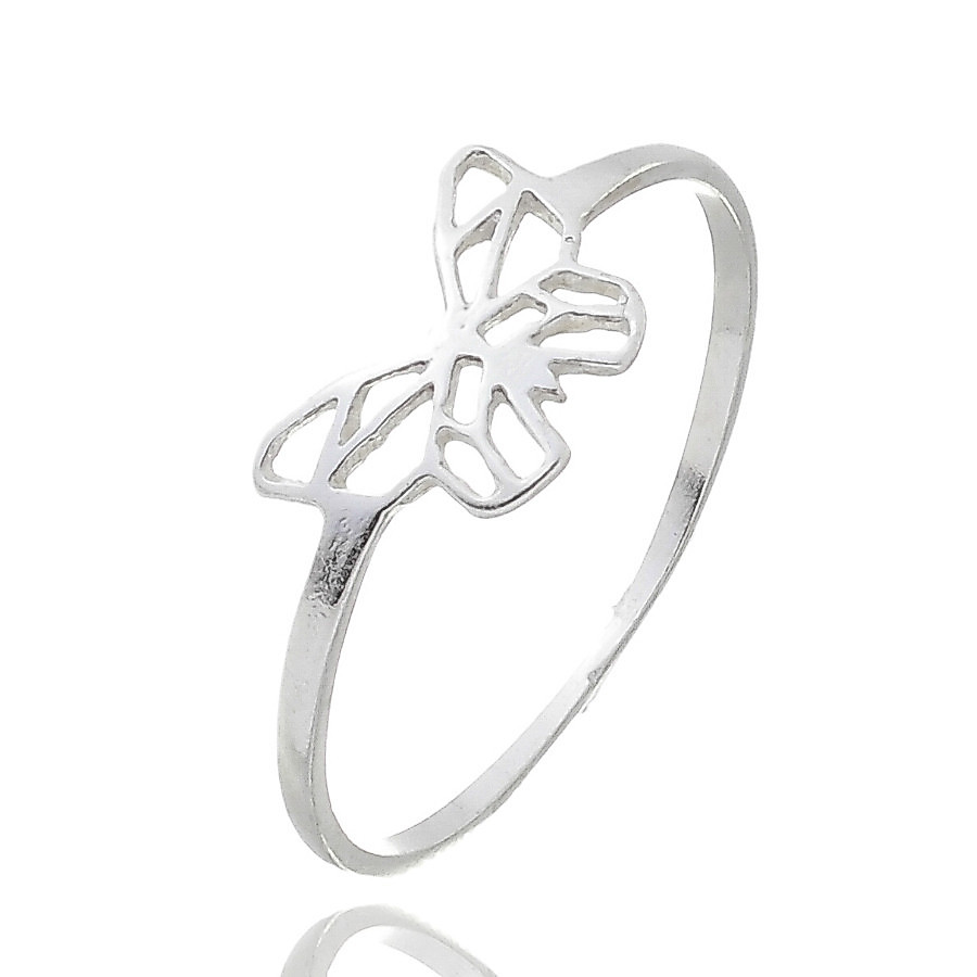 Anel Feminino Borboleta Origami Delicado Prata Legitima Anel Feminino Borboleta Origami Delicado Prata Legitima - Oferta na Shopee
