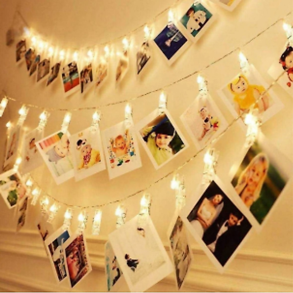 Varal De Fotos Com Grampos Pregador Led 2 Metros Decorar Cordão Acende Luz Luminoso Clips Retrato Pilha Varal De Fotos Com Grampos Pregador Led 2 Metros Decorar Cordão Acende Luz Luminoso Clips Retrato Pilha