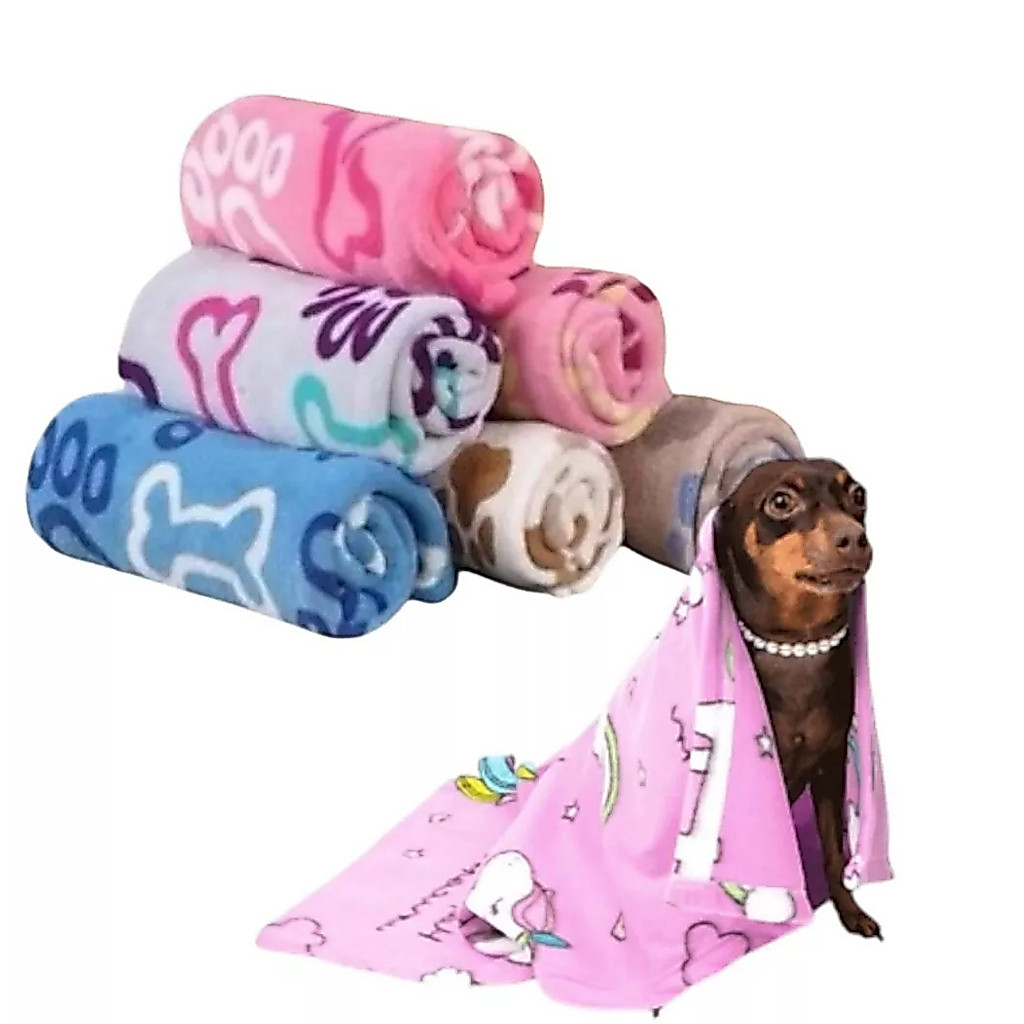 Kit 3 Cobertores Pet Manta Cachorro Gato Lisa e Estampadas Sortidas Kit 3 Cobertores Pet Manta Cachorro Gato Lisa e Estampadas Sortidas - Oferta na Shopee