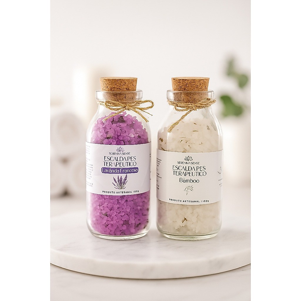 Kit 2 Escalda-pés de Óleo Essencial Ervas Desidratadas e Sal Grosso Kit 2 Escalda-pés de Óleo Essencial Ervas Desidratadas e Sal Grosso - Oferta na Shopee