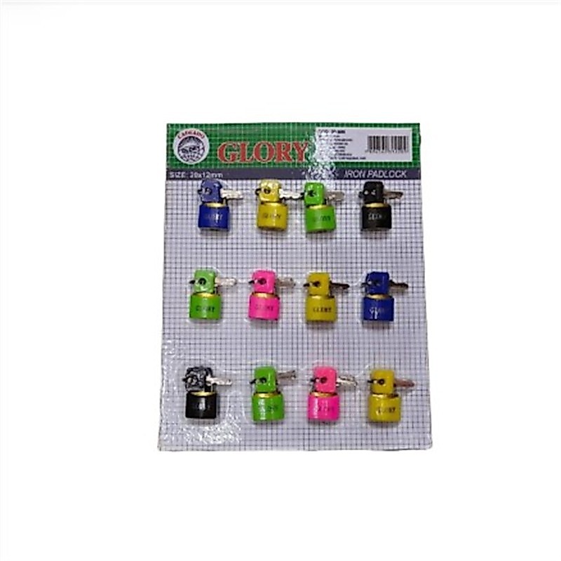 cadeado colorido 12 unidades (cartela) cadeado colorido 12 unidades (cartela) - Oferta na Shopee