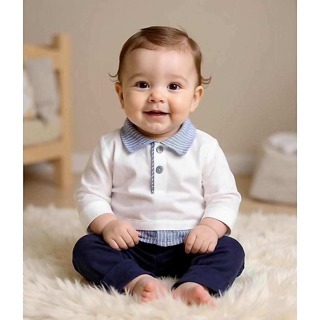 Macacão Bebê Estilo Blogueirinho Social Macacão Bebê Estilo Blogueirinho Social - Oferta na Shopee