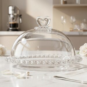 Queijeira Coração Cristal Tampa  - LYOR / Cozinha / Decoração / Armazenamento de Alimentos - Oferta na Shopee