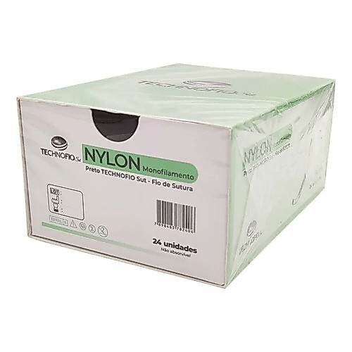 Fio De Sutura Nylon Preto 5-0 Agulha 15mm 1/2 Technofio Fio De Sutura Nylon Preto 5-0 Agulha 15mm 1/2 Technofio - Oferta na Shopee