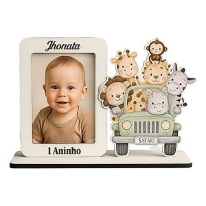 Kit 10 Mini Porta Retrato 10x15 Modelo Safari Mdf Branco Personalizado - Oferta na Shopee