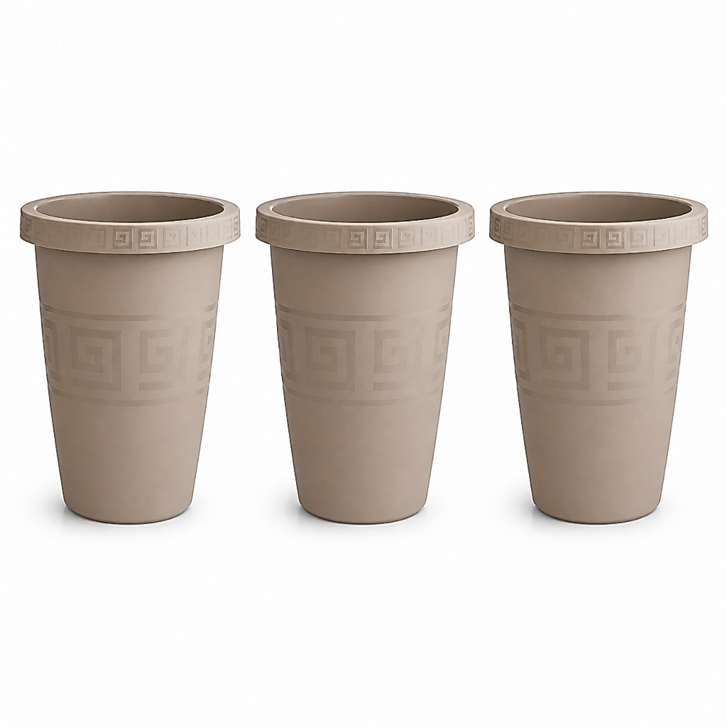 Kit 3 Vaso Flor Plástico Redondo Grande Resistente Flores Plantas Jardim Kit 3 Vaso Flor Plástico Redondo Grande Resistente Flores Plantas Jardim - Oferta na Shopee