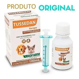 Tussedan Xarope Para tosse de Cães e Gatos 100ml Biofarm - Oferta na Shopee
