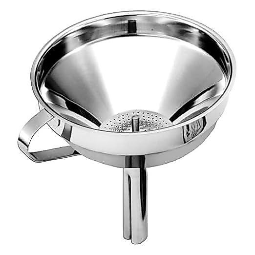 Funil com Peneira Inox 11cm – IMPORT PREMIUM Funil com Peneira Inox 11cm – IMPORT PREMIUM