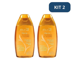 Kit 2 Óleo Corporal Amêndoas Com Baunilha Muriel 100ml - Oferta na Shopee