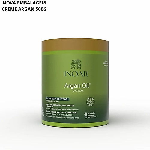Inoar Argan Oil Creme de Pentear 500g Inoar Argan Oil Creme de Pentear 500g - Oferta na Shopee