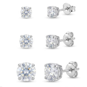 Brinco Feminino Trio Ponto de Luz Zircônia Prata 925 Legitima Banhada Sofisticação e Elegância - Oferta na Shopee