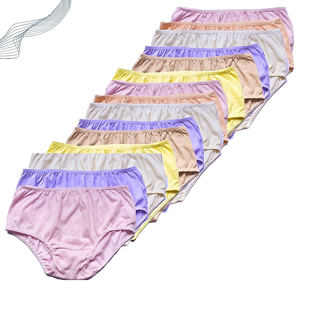 Kit 12 Calçolas Plus Size 100% Algodão Calcinha Leves Defeitos Vovó Kit 12 Calçolas Plus Size 100% Algodão Calcinha Leves Defeitos Vovó