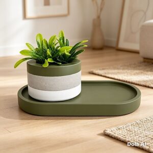 Bandeja e Vasinho multiuso para vela ou Plantas. - Oferta na Shopee