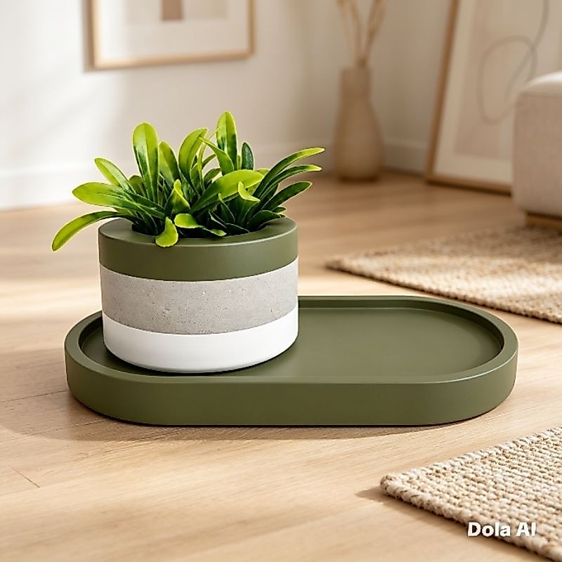 Bandeja e Vasinho multiuso para vela ou Plantas. Bandeja e Vasinho multiuso para vela ou Plantas. - Oferta na Shopee