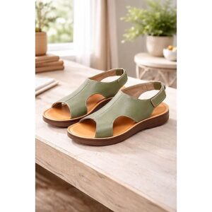Sandália Feminina Ultramacia Terapêutica Fascite Plantar Verde - Oferta na Shopee
