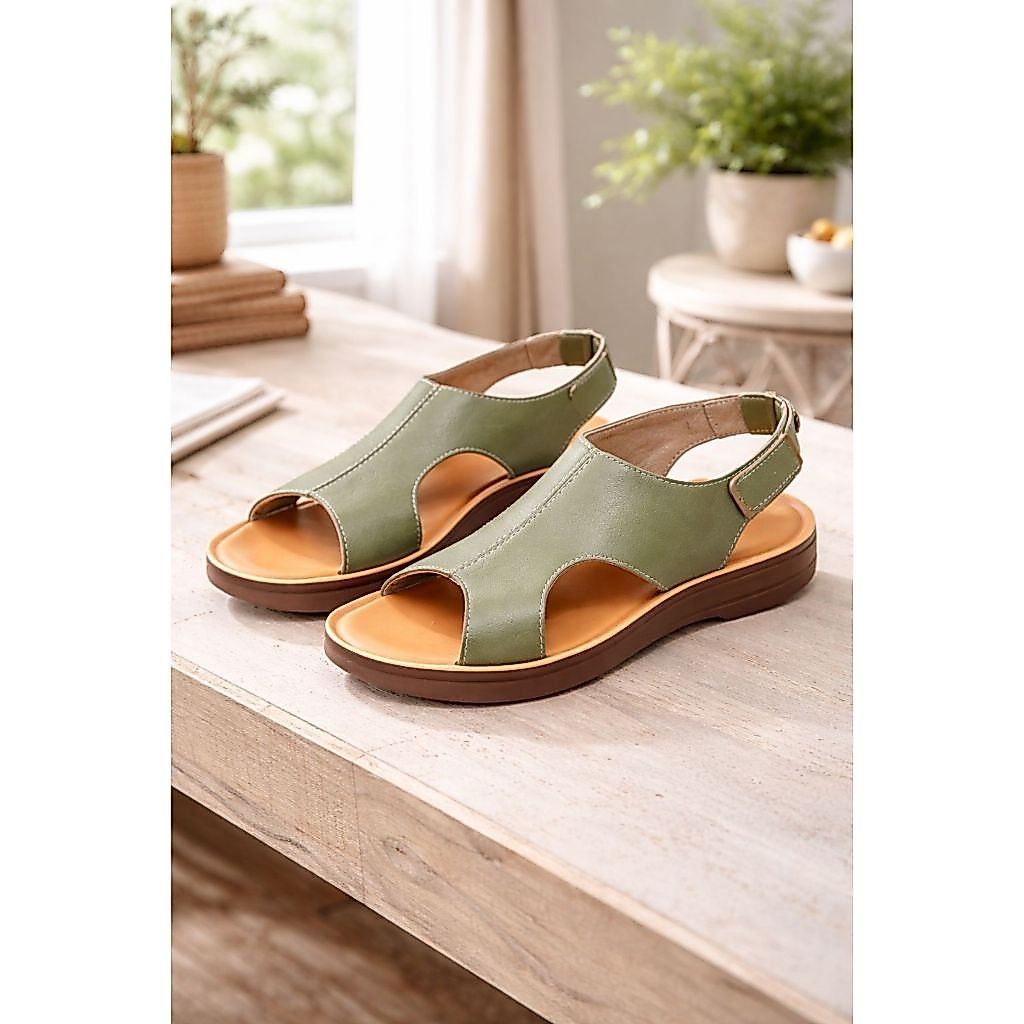 Sandália Feminina Ultramacia Terapêutica Fascite Plantar Verde Sandália Feminina Ultramacia Terapêutica Fascite Plantar Verde - Oferta na Shopee