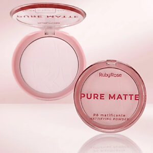 Pó Compacto Ruby Rose Puro Matte Matificante Facial Longa Duração - Oferta na Shopee
