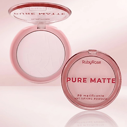 Pó Compacto Ruby Rose Puro Matte Matificante Facial Longa Duração Pó Compacto Ruby Rose Puro Matte Matificante Facial Longa Duração - Oferta na Shopee
