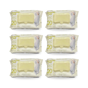 Toalha Umedecida para Higiene do bebê Marigold Baby Recem Nascido Sensitive com 720 Lenços (6 unidades) - Oferta na Shopee