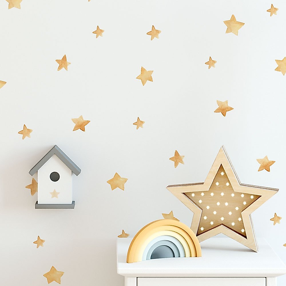 Adesivos de Parede Estrelas Aquarela - Cartela Com 27 Adesivos Adesivos de Parede Estrelas Aquarela - Cartela Com 27 Adesivos - Oferta na Shopee