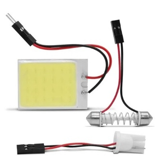 Placa LED Cob 24 Pontos Pingo T10 Torpedo 5W 12V Luz Interna Placa LED Cob 24 Pontos Pingo T10 Torpedo 5W 12V Luz Interna