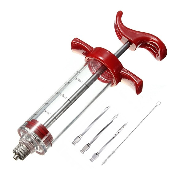 Seringa Injetora De Temperos Para Carnes + 3 Agulhas De Inox Seringa Injetora De Temperos Para Carnes + 3 Agulhas De Inox - Oferta na Shopee