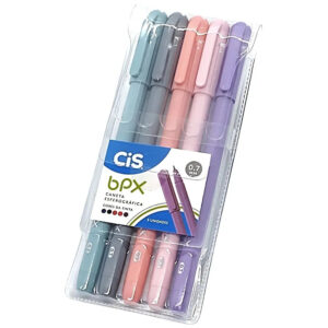 Caneta Esferográfica e Gel Bpx 0.7 mm Kit com 5 Cores - Cis | Canetas Colorida - Oferta na Shopee