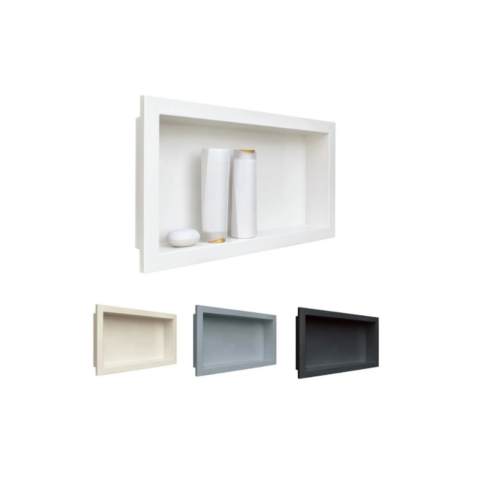Nicho Para Banheiro E Cozinha Parede Shampoo Embutir 30x60cm Nicho Para Banheiro E Cozinha Parede Shampoo Embutir 30x60cm