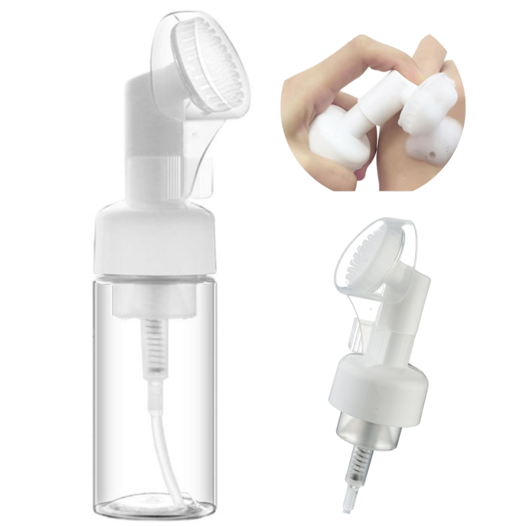 Frasco Pump Espumador Com Escova De Silicone Para Limpeza Facial Skin Care 100ml Frasco Pump Espumador Com Escova De Silicone Para Limpeza Facial Skin Care 100ml - Oferta na Shopee
