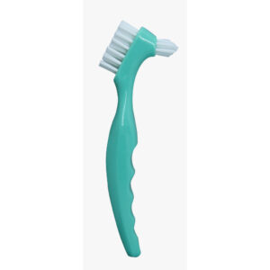 Kit 3 Escovas para Dentadura Cerdas Duras Dupla Area de Limpeza para Higiene de Protese - Green - Oferta na Shopee
