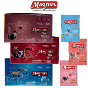 Petisco Para Gatos Magnus Cat 40g Caixa com 10 unidades - Oferta na Shopee