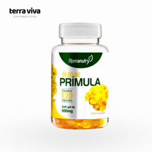 Óleo de Prímula da Romanutry com 120 Cápsulas de 500mg