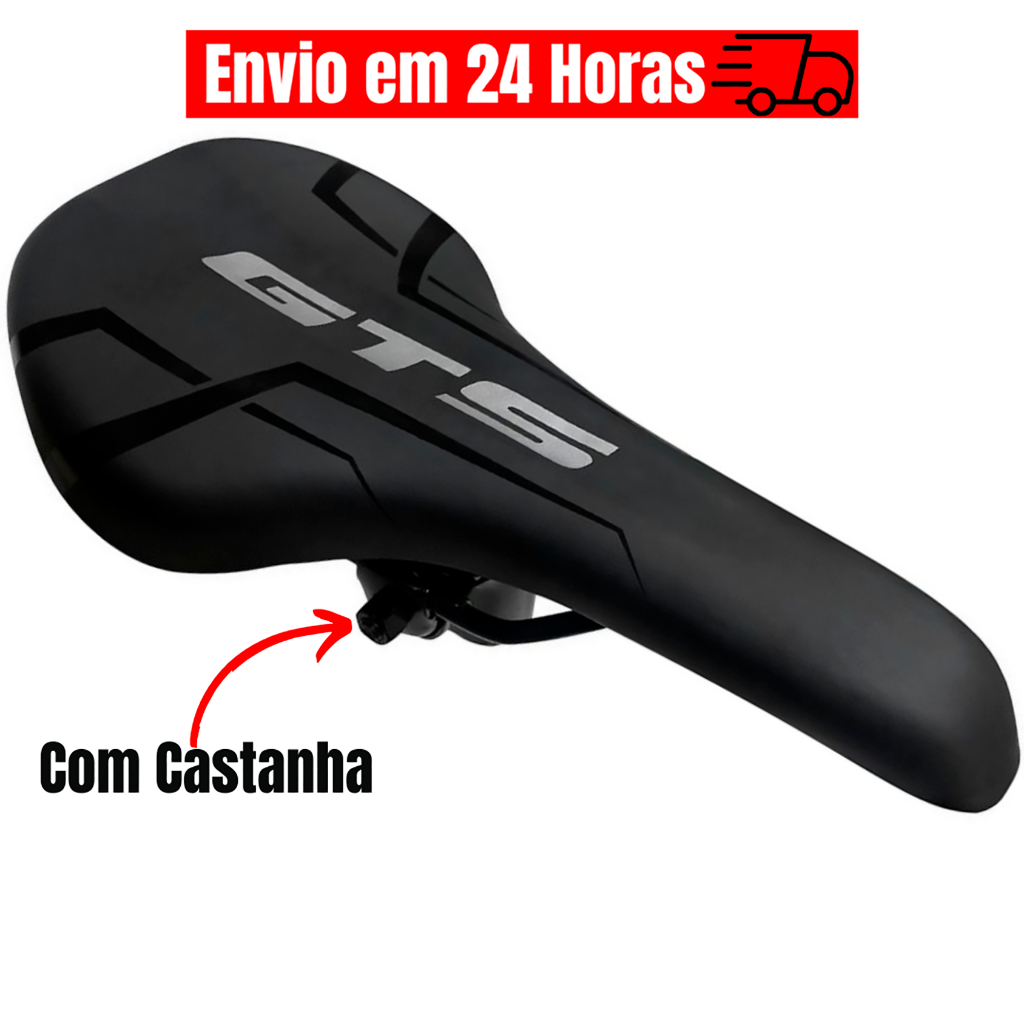 Selim Banco Gts Exotic Mtb Preto Confortável Bike Bicicleta Selim Banco Gts Exotic Mtb Preto Confortável Bike Bicicleta - Oferta na Shopee