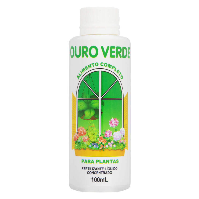 Adubo Fertilizante Ouro Verde Líquido 100 mL Adubo Fertilizante Ouro Verde Líquido 100 mL