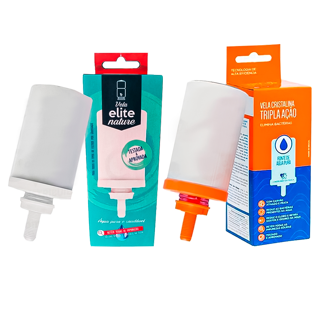 Vela para filtro de Barro Bebedouro Refil Tripla Ação e Ação Natural Vela para filtro de Barro Bebedouro Refil Tripla Ação e Ação Natural - Oferta na Shopee