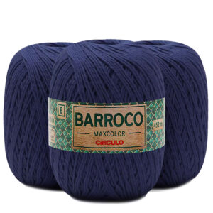 Barbante Barroco Maxcolor Nº 6 400g 452mts kit com 3 unidades - Oferta na Shopee