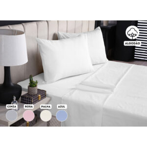Lençol Casal Superior Lencol Casal Avulso Sem Elastico Algodão 200 fios Lençol Solteiro - Lencol Queen - Oferta na Shopee