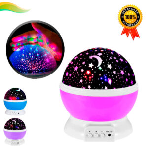 Luminária Abajur Projetor Estrela 360º Galaxy Star Rotativa Quarto Infantil Mesa Globo - Oferta na Shopee