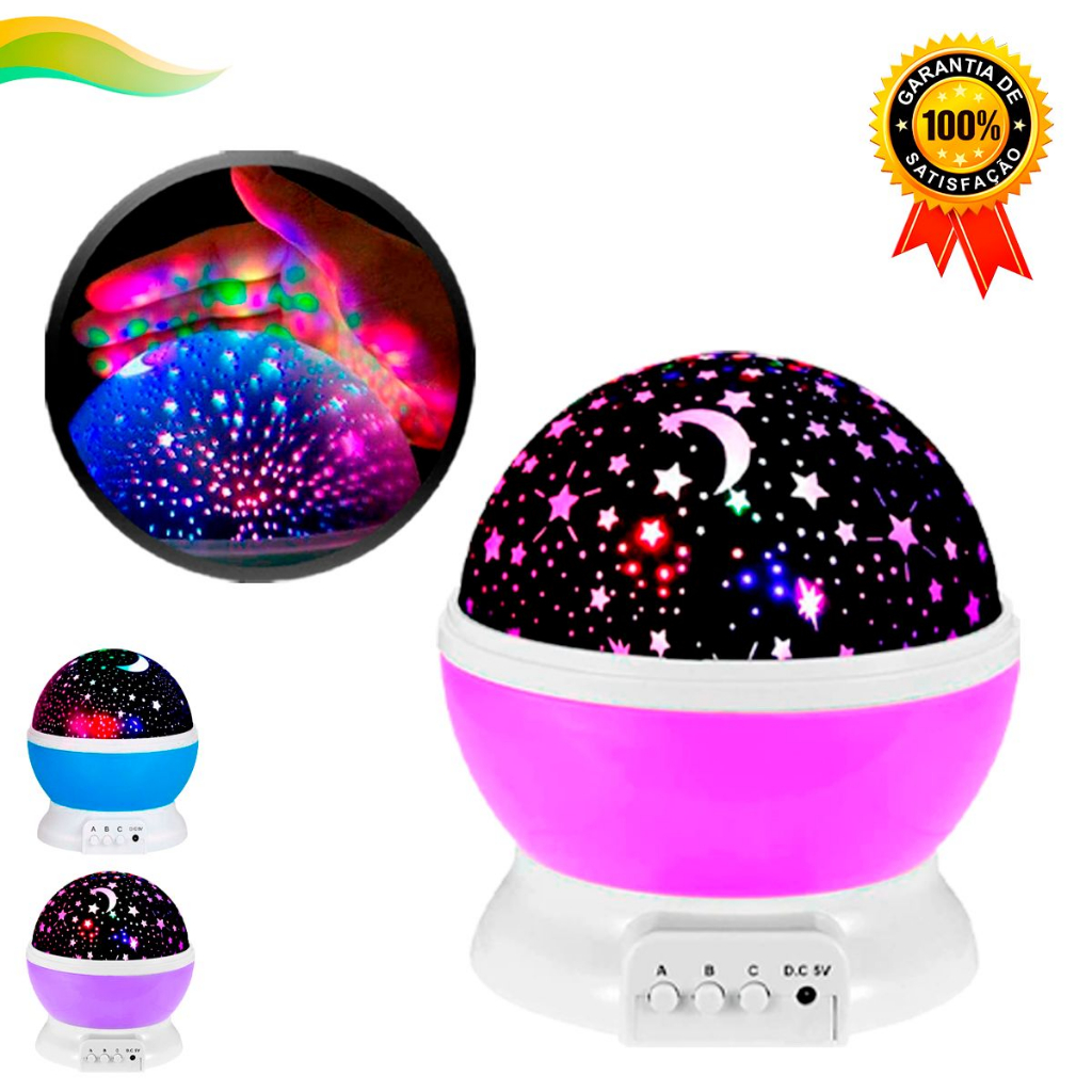 Luminária Abajur Projetor Estrela 360º Galaxy Star Rotativa Quarto Infantil Mesa Globo Luminária Abajur Projetor Estrela 360º Galaxy Star Rotativa Quarto Infantil Mesa Globo
