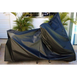 Capa  Para Cobrir Moto Couro Impermeável E Térmica Protege Chuva/sol 100% Forrada Moto com Bau - Oferta na Shopee